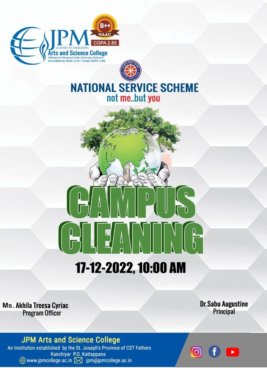 Campus Cleaning by NSS volunteers